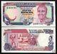 Zambie Afrique 50 Kwacha P33 1991 Papillon Zebra Unc Rare Monnaie Argent 10 Note
