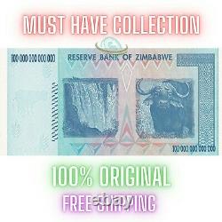 Zimbabwe 100 Trillions De Dollars 2008 Aa P-91 Billet Unc Rare Z$100t Devise Zim