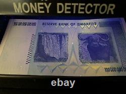 Zimbabwe 100 Trillions De Dollars $ Unc 2008 Aa Billet/monnaie Authentique