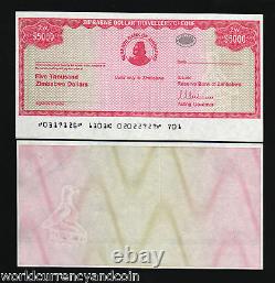 Zimbabwe 5000 5,000 Dollars P-16 2003 Unc Rare Currency Money Bank Note