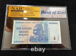 Zimbabwe Billet de 50 et 100 Trillions de Dollars Banque Monnaie UNC Currency COA