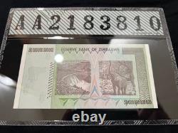 Zimbabwe Billet de 50 et 100 Trillions de Dollars Banque Monnaie UNC Currency COA